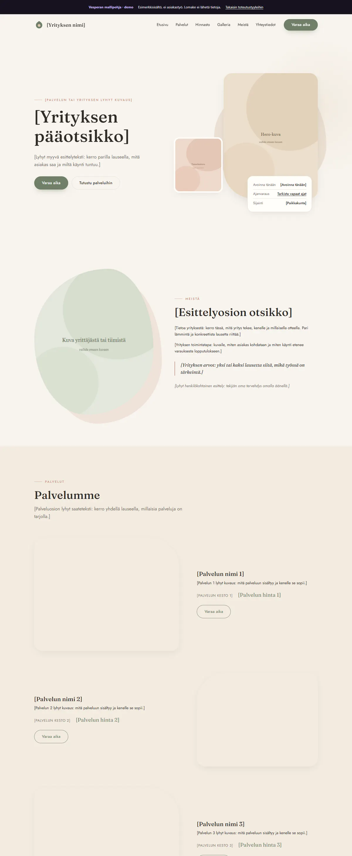 Elegantti vaalea työpöytänäkymä kauneus- ja ajanvarausyritykselle